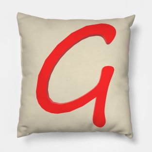 Letter G Pillow