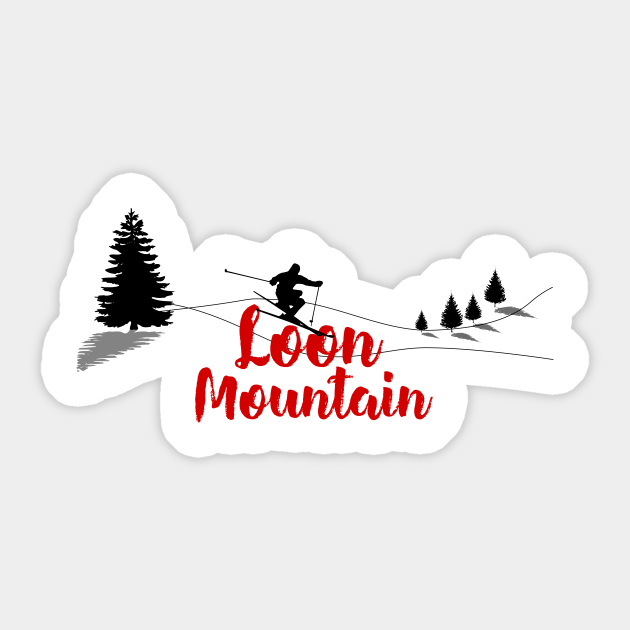 Ski fun in Loon Mountain - Loon Mountain - Sticker