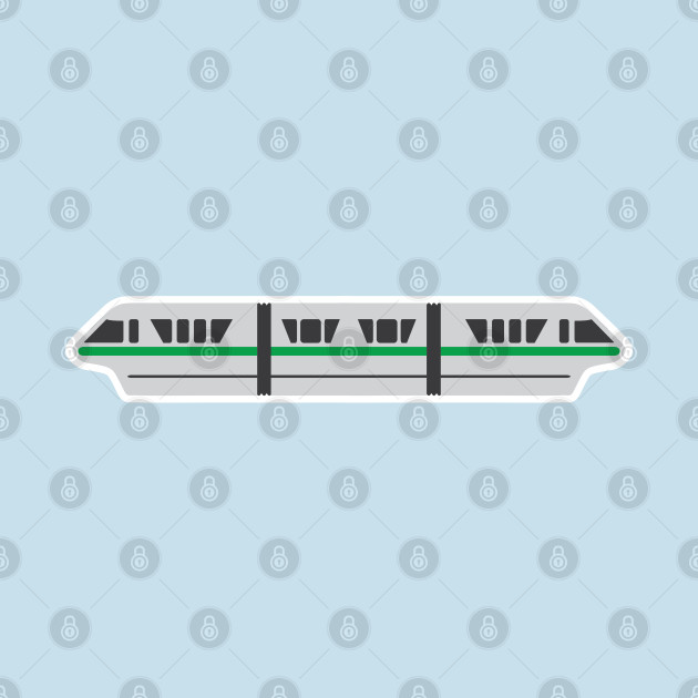 Disover Monorail - Dark Green - Monorail - T-Shirt