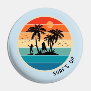 Surf's Up - Hawaii - Beach Pin