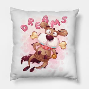 Doggy Day Dreams Pillow