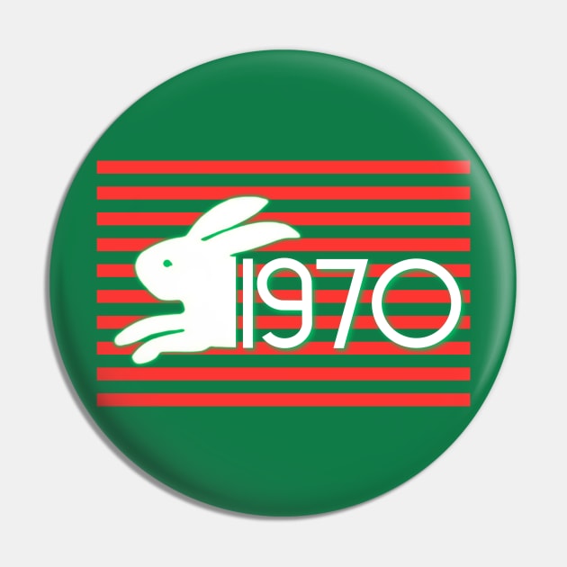 1970 SOUTH SYDNEY RABBITOHS - Sattler's Bunnies Pin by Simontology