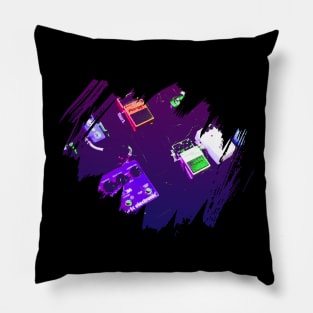 Shoegaze Guitar Dream Pop Pedalboard Pillow