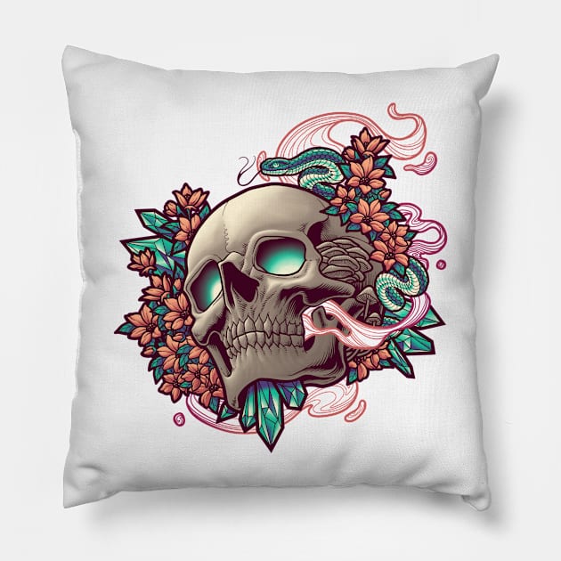 MEMENTO MORI Pillow by angoes25