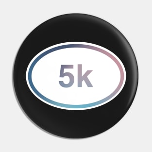 5k Running Race Distance Pin