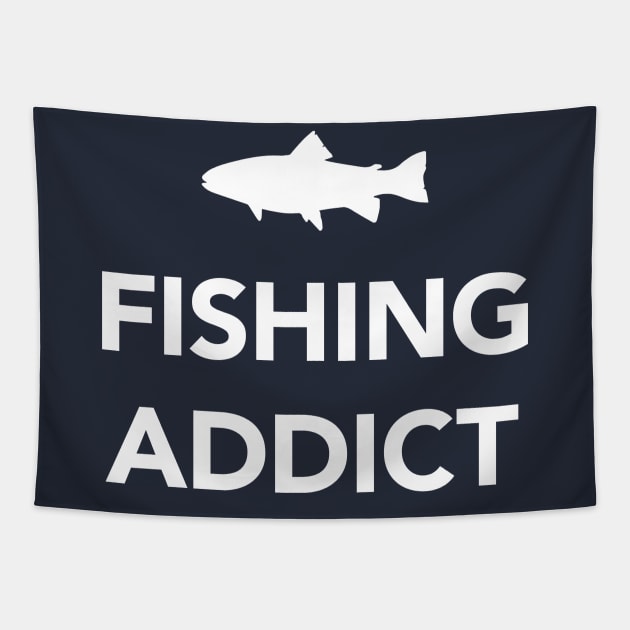 Fishing Addict Tapestry by vladocar