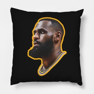 Lebron James Side View Pillow