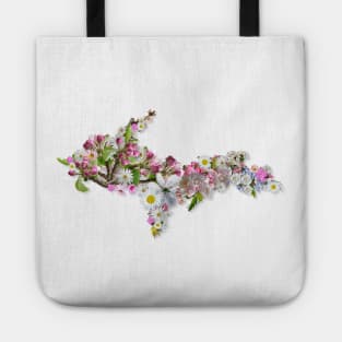 Upper Peninsula of Michigan Apple Blossoms Tote