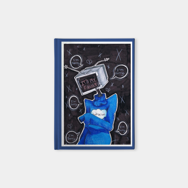 Tv Head It S My Fault Aesthetic Designs Notebook Teepublic