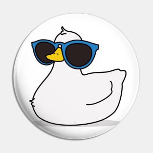 Super Cute Duck with Big Sunglasses Pin