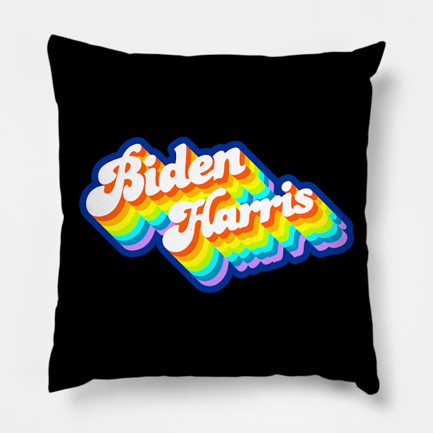 Biden Harris Rainbow Pillow by Jennifer