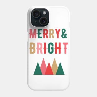 Merry Christmas - Merry and Bright Phone Case