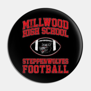 Millwood High School Steppenwolves Football Pin