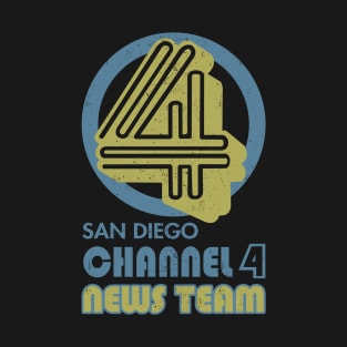 Anchorman San Diego Channel 4 News Team Logo T-Shirt