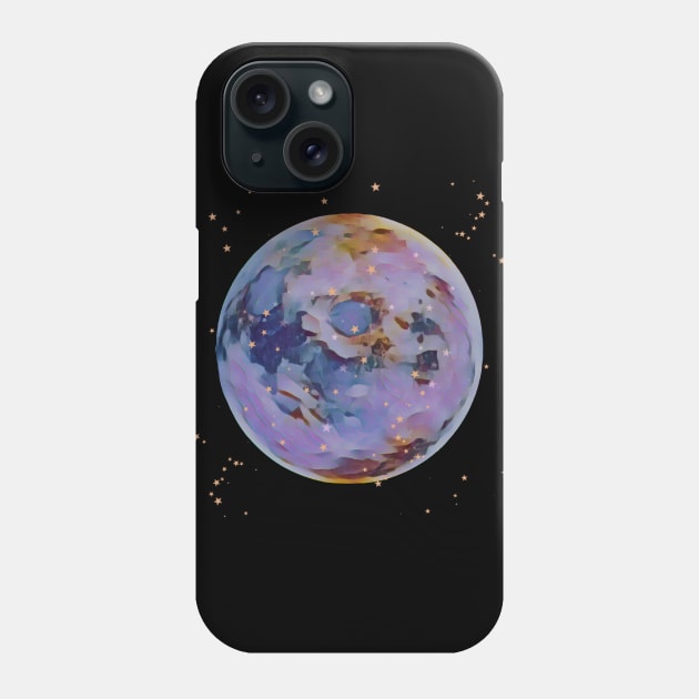 Moon and Stars Phone Case by LylaLace Studio