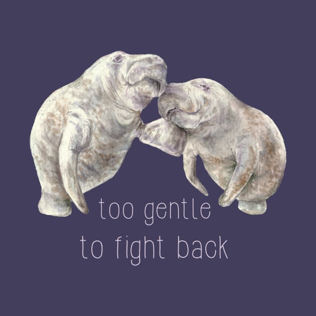 Manatees: too gentle to fight back by wanderinglaur