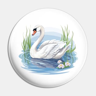 White Swan Pin