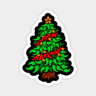 Chili Pepper Holiday Tree Magnet