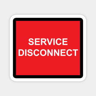 Electric Service Disconnect Label Magnet