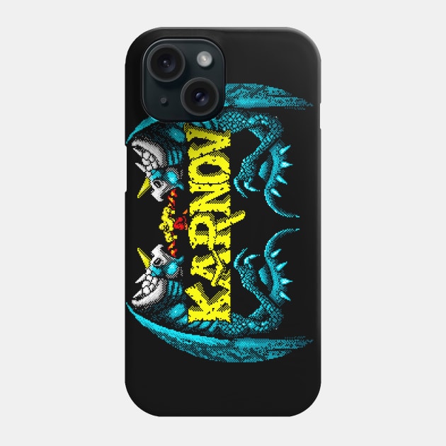 Karnov 8 Bit Pixel Art Phone Case by 8 Fists of Tees