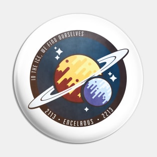 Enceladus Mission Crew Badge Pin