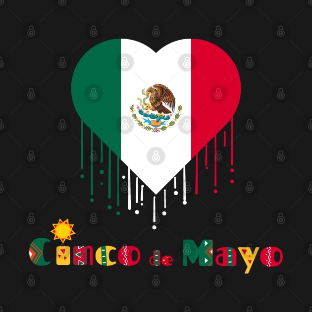 Cinco De Mayo Mexican Flag by FabulousDesigns