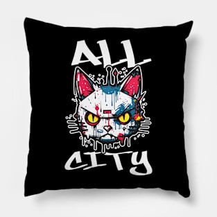 ALL CITY KITTY Pillow