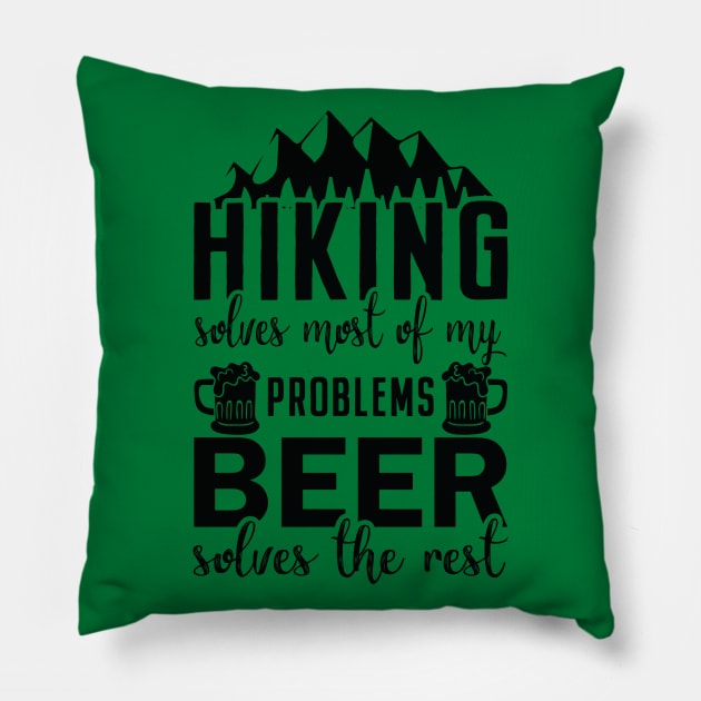 Quotes Hiking Lover Pillow by Creative Has