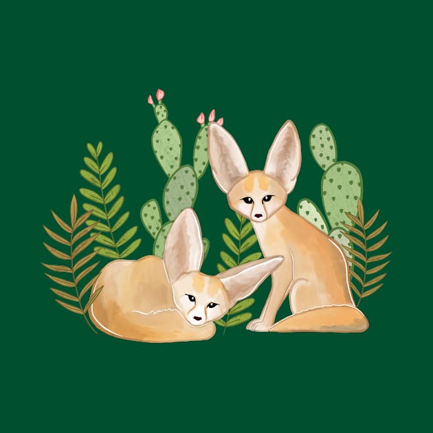 Fantastic Fennec Foxes by tangerinetane