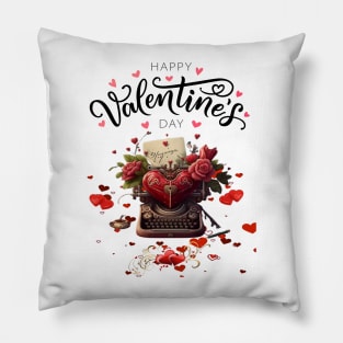 valentines day Authors love Pillow