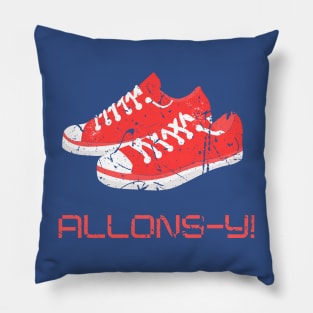 Allons-y! Sneaker Trainer Space Traveling Extraordinaire! Pillow