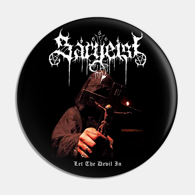 Sargeist "Let The Devil In" Tribute Pin by lilmousepunk