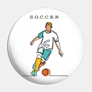 Soccer Sport Pin