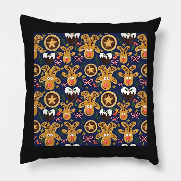 Christmas cookies Pillow by Papergrape