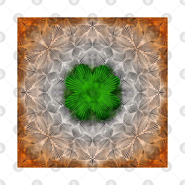 Rustic Shamrock Zentangle by Kcinnik