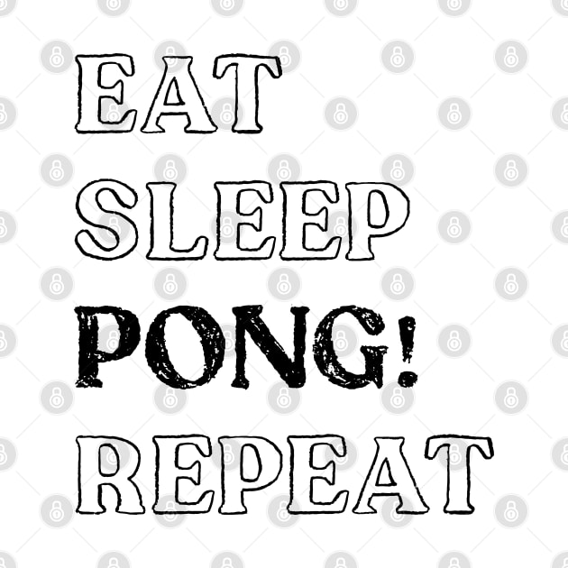 Eat Sleep Pong Repeat! It's Mahjong Time Mahjongg Fans v2 by Teeworthy Designs