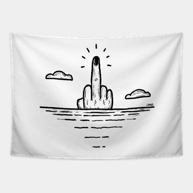 F*** You Sunrise Tapestry by christinelemus