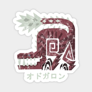 Monster Hunter World Odogaron Kanji Icon Magnet