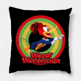 Woody Woodpecker Circle Style Pillow