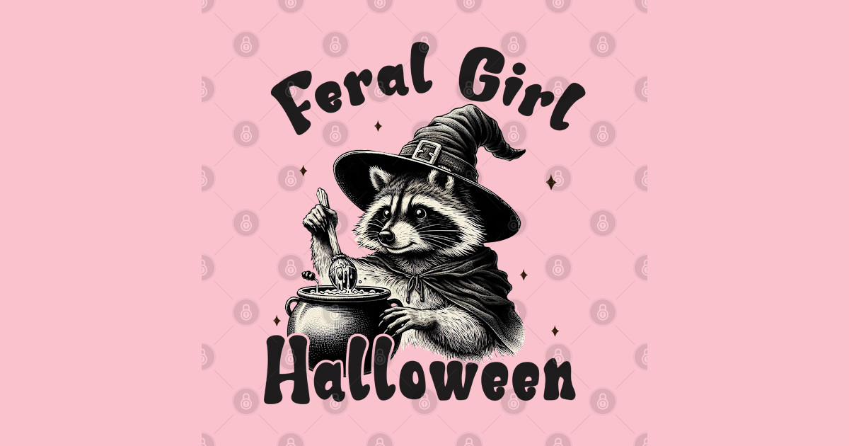 Funny Halloween Spooky and Feral Raccoon Pumpkin B T-shirt