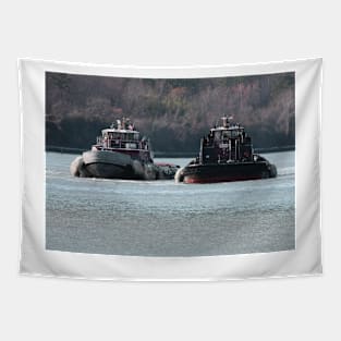 Two Tugs on the York River Tapestry