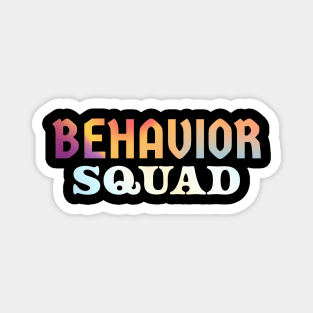 behavior squad - retro gradient Magnet