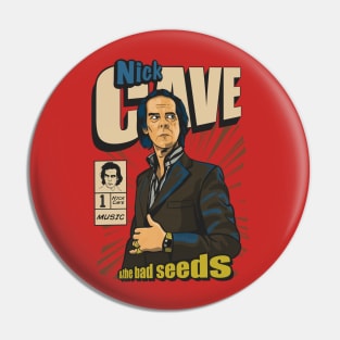 Nick Cave Vintage Comic Cover Art Pin