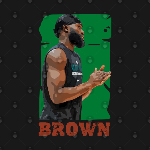 Jaylen Brown Boston Celtics by Playful Creatives