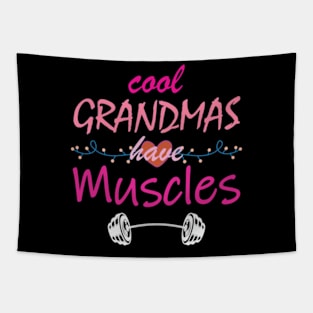 Cool Grandmas Have Muscles, gym, powerlifting Tapestry