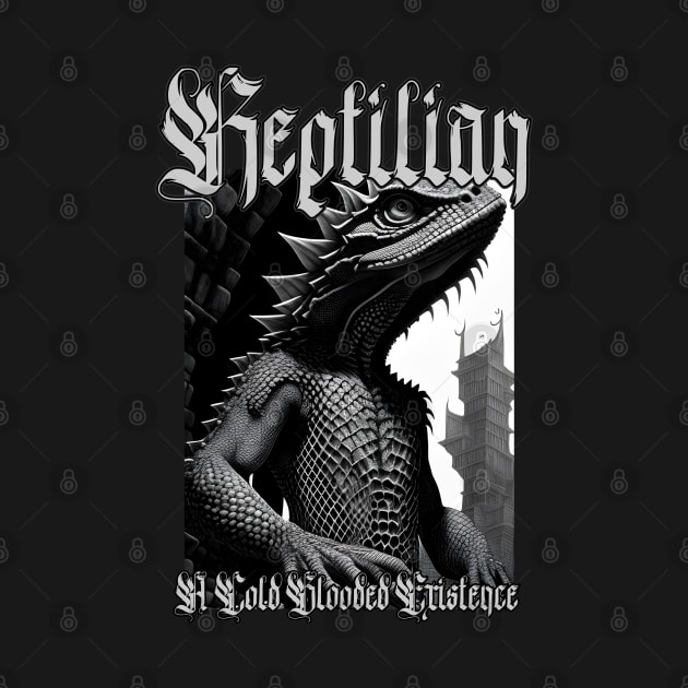 Reptilian...A Cold Blooded Existence (Version 8) by Silent Strega Streetwear