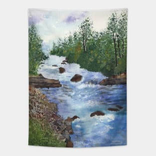 Clear Creek in Golden Colorado Tapestry