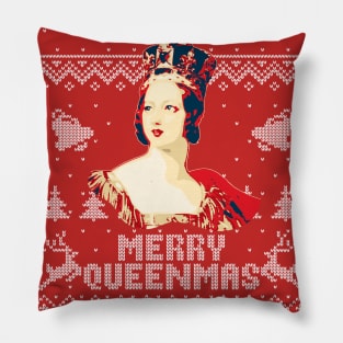 Queen Victoria Merry Queenmas Pillow