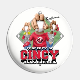 Knucklehead for Cincy Baseball Pin