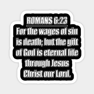 Romans 6:23 Bible Verse KJV Text Magnet